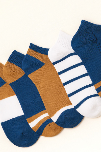 Katia&Bony 5 db csíkos cipó zokni készlet fiúknak