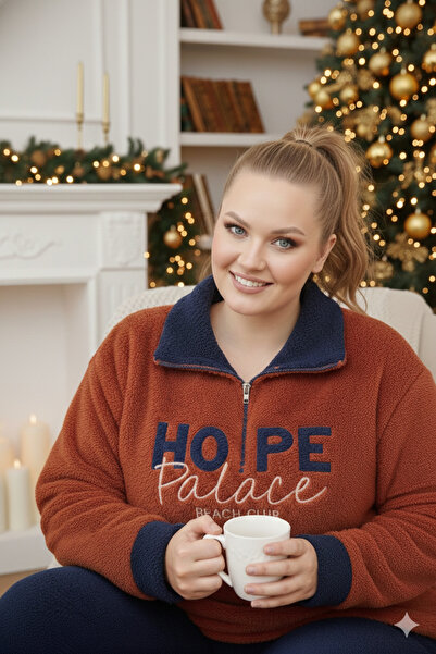 Miss Meryem Yılbaşı Kırmızı Welsoft Yumuşacık, Sıcak Tutan Rahat Büyük Beden ...