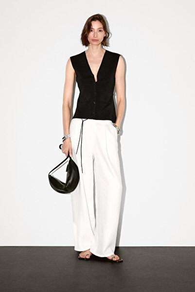 Massimo Dutti V yaka triko süveter