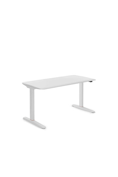 NURUS U-DO Sit&Stand Yükseklik Ayarlı Standart Kontrol Panelli Çalışma Masası - HDF Toz Boya Beyaz