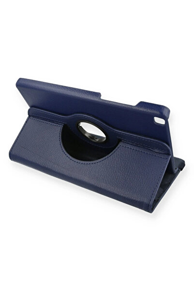 NewFace حافظة جلدية لجهاز سامسونج جالاكسي تاب A 8 من RDBYDN، حافظة 360 درجة (154519) - أزرق داكن