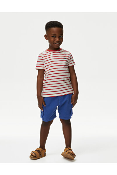 Marks & Spencer Regular Fit Örme Kargo Şort (2-7 Yaş)