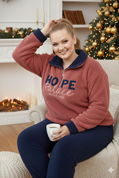 Miss Meryem Yılbaşı Pudra Welsoft Yumuşacık, Sıcak Tutan Rahat Büyük Beden Di...