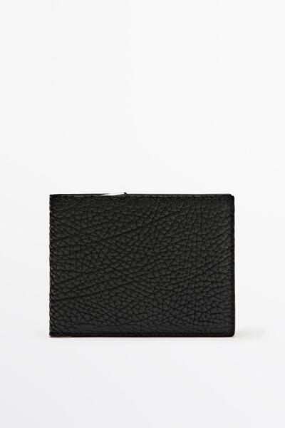 Massimo Dutti Napa deri yatay cüzdan