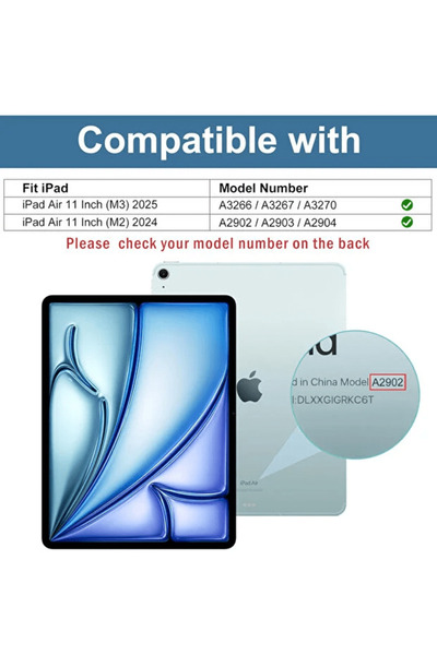 OSG واقي شاشة غير قابل للكسر 9H متوافق مع أجهزة آيباد إير 11 بوصة بشريحة M2 / M3 إصدار 2025 / 2024