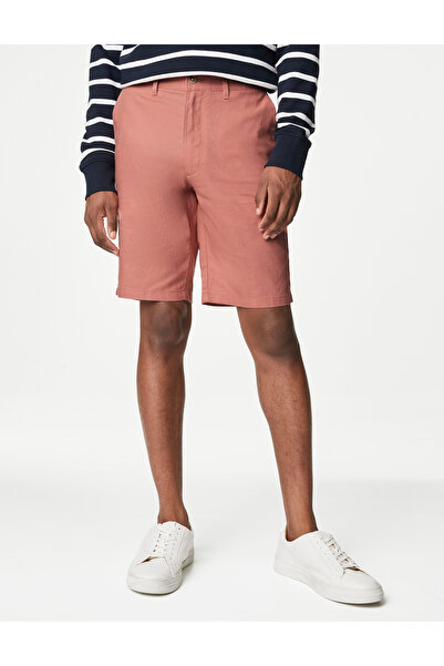 Marks & Spencer Regular Fit Keten Şort