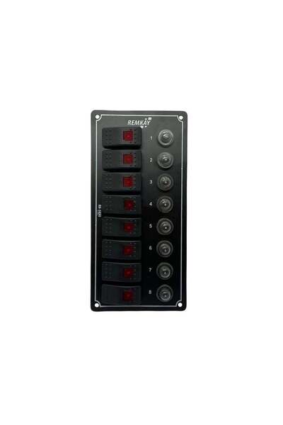 REMKAY 8'li Switch Panel Tam Otomatik Sigorta Paneli