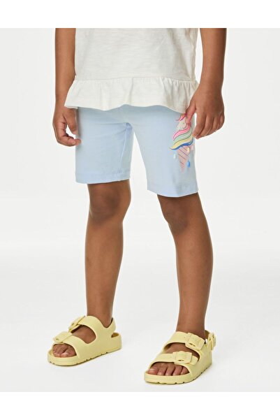 Marks & Spencer Regular Fit Desenli Biker Şort (2-7 Yaş)