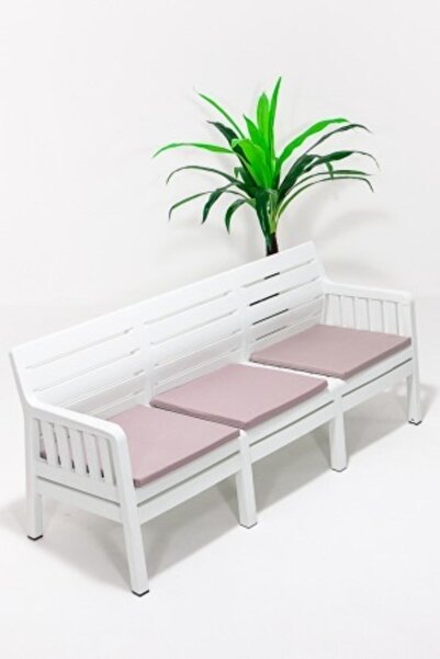 SANDALİE Lara 3'lü Koltuk Balkon&teras Bahçe Koltuk / Beyaz