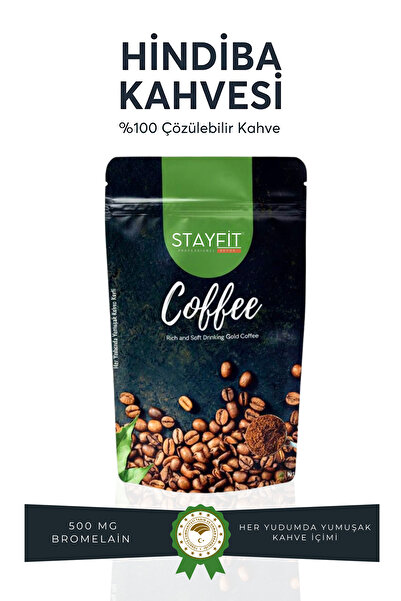 STAYFİT 30 Günlük 100 gr Toz Hindiba Kahve - 500 Mg Bromelain 2400 Gdu - L-carnitine Takviyeli