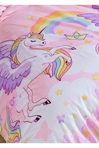 Asel Magical Pink Single Person Hobby Children's Bedding Set