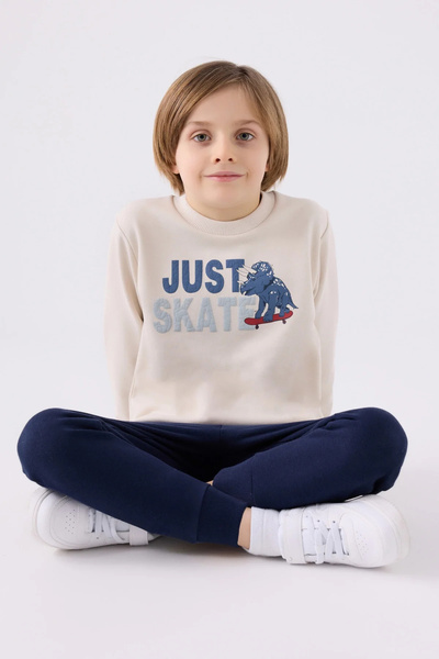 Rolypoly Cream-coloured Tracksuit Set for Boy