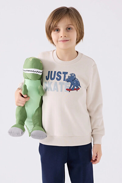 Rolypoly Cream-coloured Tracksuit Set for Boy