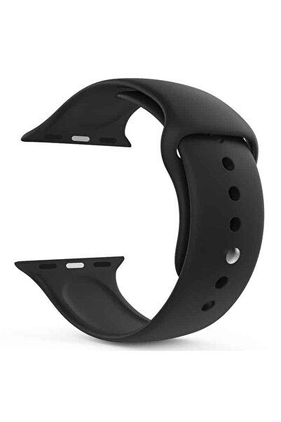 schitec 42-49mm Yeni Nesil Apple Uyumlu Akıllı Saat Kordonu Silikon Siyah