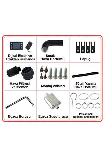 sensatıon 5kw 12v-220v Taşınabilir Çanta Webasto Tipi Isıtıcı