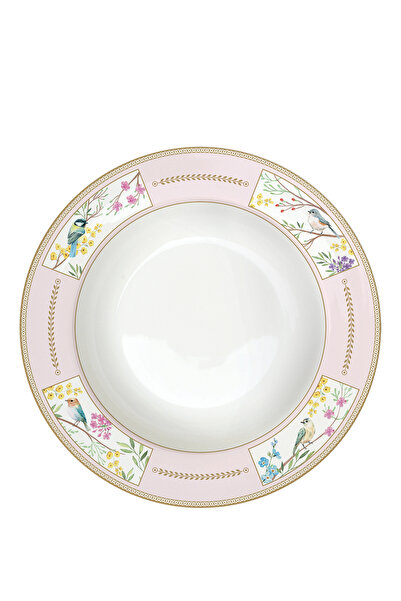 Easy Life Collection's Birds Melody Porselen Yemek Tabağı 21 cm