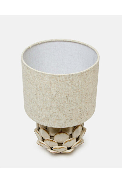 REDTAG Beige Lotus Ceramic Table Lamp