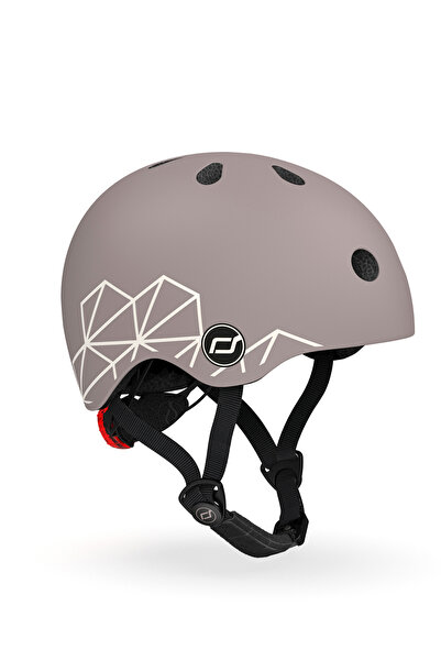 SCOOT AND RIDE Lifestyle Brown Lines Bebek Çocuk Kaskı