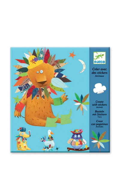 djeco Create Animals Yapıştırma Kartları