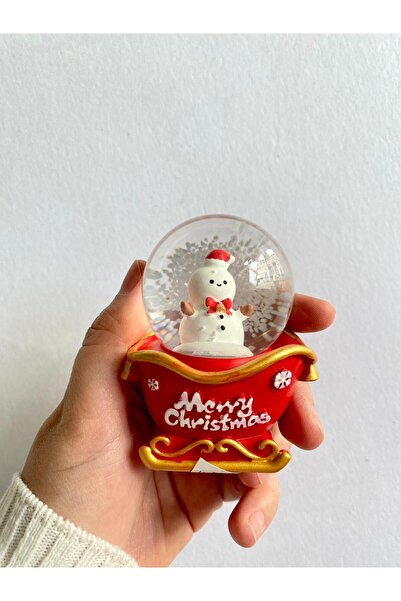 Kafkas IŞIKLI KARDAN ADAM MİNİ KAR KÜRESİ