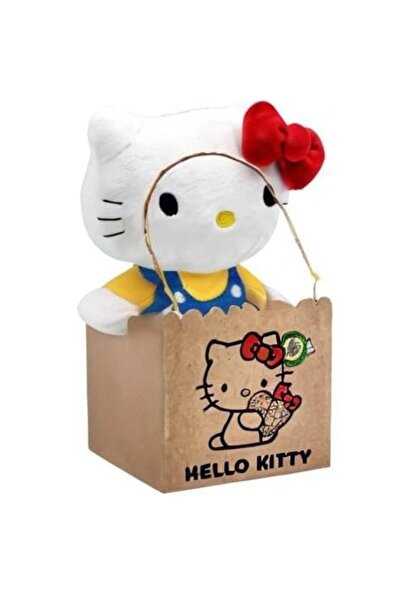 Hello Kitty Plush toy, Blue 27cm with sticker and gift bag