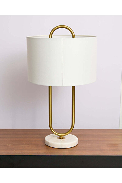 REDTAG Cream Elegant Metal Table Lamp
