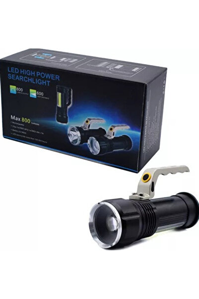 OEM Hand torch with handle and LED T6, side COB