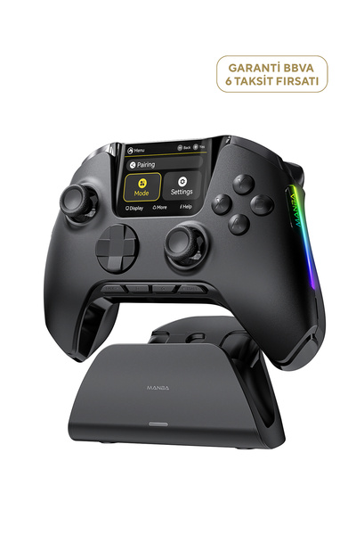 Manba One Siyah 2” Manyetik Stand PC/Switch/Android/iOS Desteği Kablosuz Gamepad