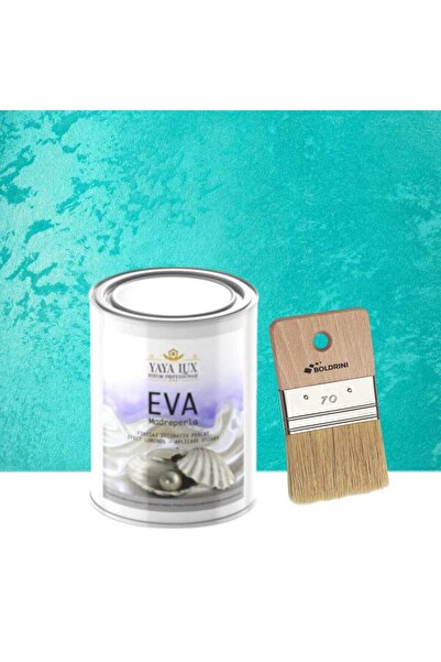 YaYa Color Set Vopsea Decorativa de Lux, Eva Madreperla, Turcoaz Deschis, 0,5...