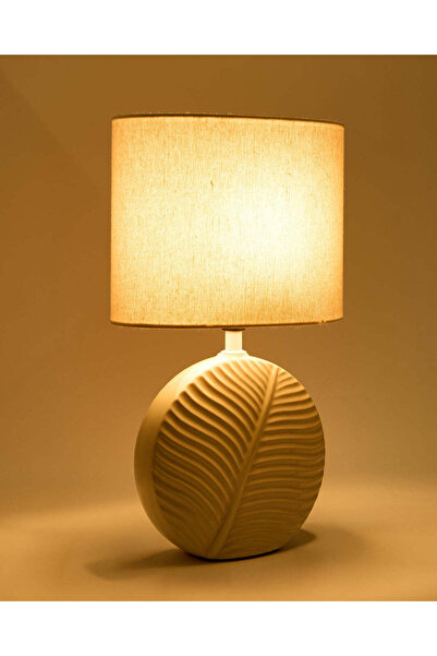 REDTAG Beige Leaf Ceramic Table Lamp