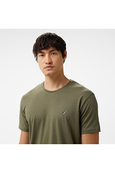 Nautica Men's Green Standard Fit T-Shirt