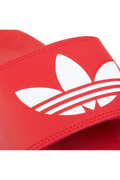 adidas Kids' Adilette Lite Slip-On Sandals in Vibrant Red - Comfortable, Lightweight, Quick-Drying