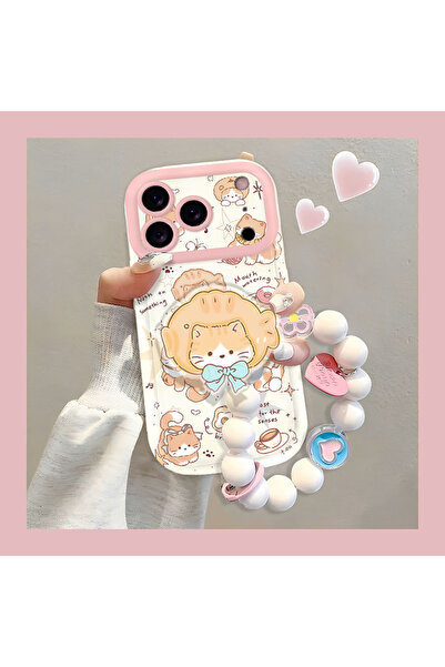 Generic Case compatible with iphone 17 Pro max back cover,Cat, With phone lanyard and phone holder included