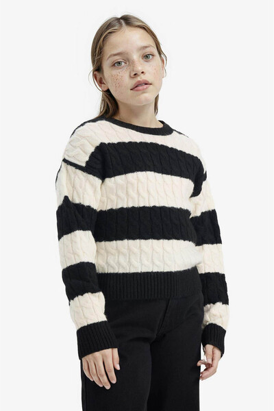 DeFacto Black Girl's Sweater F2749A8/Bk81