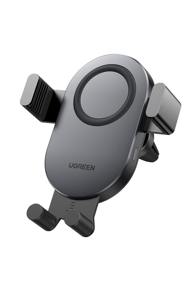 Ugreen Magsafe 15W Kablosuz Araç İçi Hızlı Şarj Cihazı, Otomatik Sensörlü Tutucu, Siyah, 40118