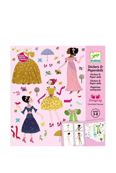 djeco Dresses Through The Seasons Kağıt Giydirme Seti