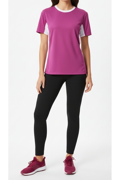 bumerangspor Women's Athlete Relaxed Fit Fitness Pilates Running Training Tshirt