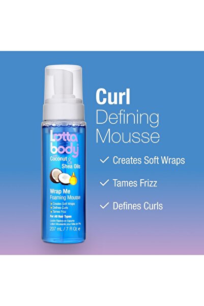 Lottabody Coconut Oil & Shea Wrap Me Foaming Curl Mousse, 207 ml