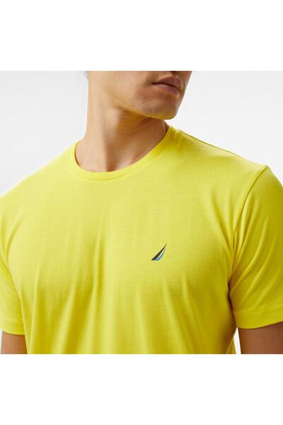 Nautica Men's Yellow Standard Fit T-Shirt