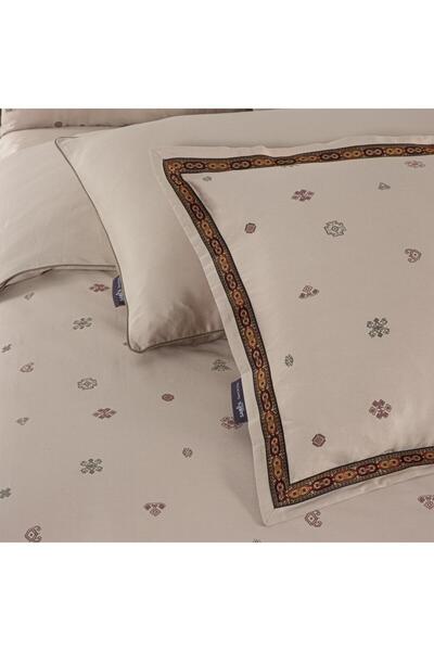 Sarev Kutay King Size (Battal Boy) 100% Cotton Satin'300 Tc' Duvet Cover Set Mocha