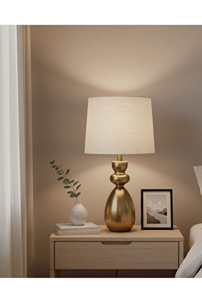 REDTAG Gold Metal Base Table Lamp