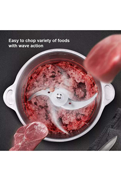 Zimtal Electric Meat Grinder Stainless Steel Electric Meat Chopper, 300W Food Processor