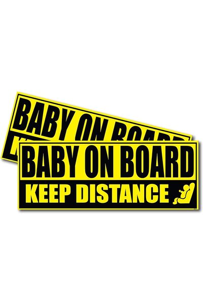BBA Befsinol A Baby-on-Board Vinyl Sticker for Cars (Yellow/Black)