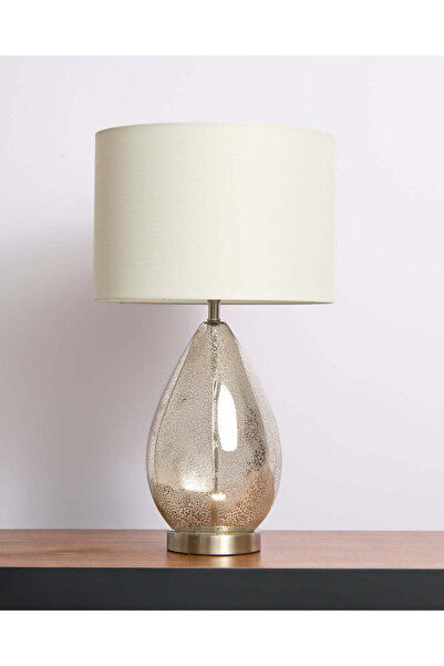REDTAG Beige Raindrop Mercury Glass Table Lamp