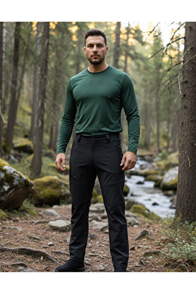 dcn giyim 1985 Erkek İçi Polarlı Softshell Pantolon-1135