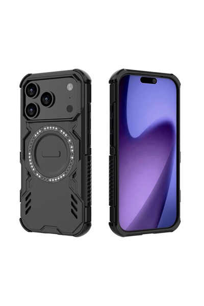 Generic Case compatible with iphone 17 Pro max back cover，Mechanical design, Supports magnetic charging