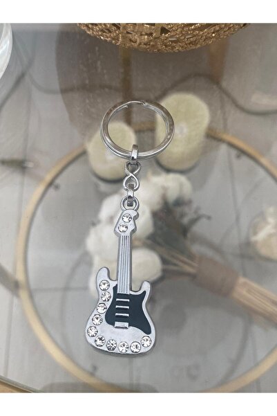 Bellinzona Breloc și pandantiv din oțel pentru chitară cu piatră de zirconiu