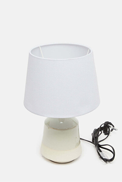 REDTAG Beige Table Lamp With Glass Base