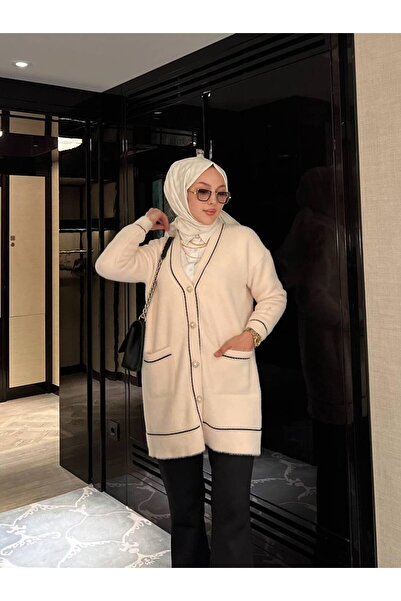 Thebomb Buse Angora Buttoned Cardigan