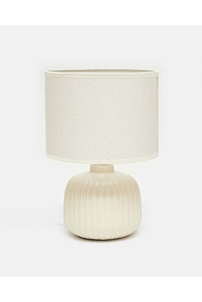 REDTAG Cream Ceramic Base Table Lamp